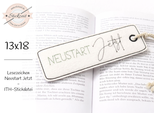 Lesezeichen Neustart Jetzt - ITH-Stickdatei